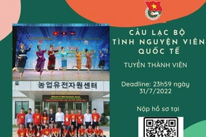 Trung ương Đoàn TNCS Hồ Chí Minh tuyển tình nguyện viên quốc tế