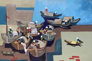 Triển lãm "Tình khúc biển" của họa sĩ Ngô Thành Nhân