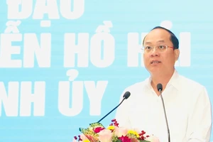 Phó Bí thư Thành ủy TPHCM Nguyễn Hồ Hải phát biểu chỉ đạo tại hội nghị