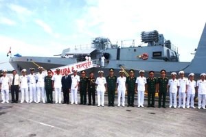 2 tàu chiến của Hải quân Ấn Độ cập cảng Hải Phòng