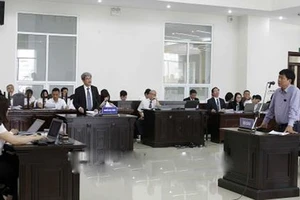 Bị cáo Đinh La Thăng, nguyên Chủ tịch Hội đồng Quản trị PVN tại phiên tòa
