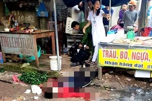 Kinh hoàng một phụ nữ bị bắn chết giữa chợ Bến Tắm