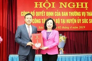 Con trai nguyên Bí thư Thành ủy Hà Nội làm Phó Bí thư Huyện ủy Sóc Sơn