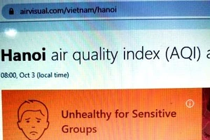 Sáng nay, Hà Nội bớt ô nhiễm, bụi mịn PM 2.5 giảm 