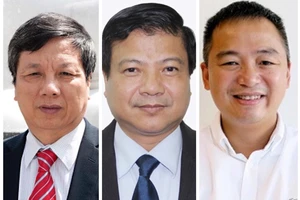 3 chuyên gia hàng đầu về điều trị Covid-19, gồm: Nguyễn Gia Bình, Nguyễn Văn Kính và Nguyễn Lân Hiếu (từ trái sang phải)