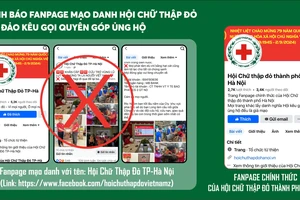 Nhiều Fanpage giả mạo Hội Chữ thập đỏ để quyên góp ủng hộ sau bão lũ