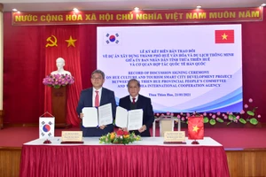 UBND tỉnh Thừa Thiên – Huế và KOICA Việt Nam ký kết Biên bản trao đổi về dự án “Xây dựng thành phố Huế văn hoá và du lịch thông minh”. ​