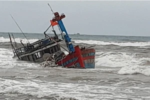Tàu cá TTH 91075 TS bị đánh chìm