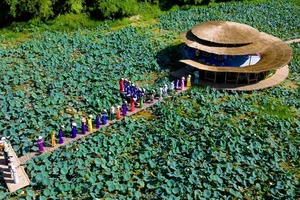 Lễ hội áo dài cộng đồng 2023 tại làng cổ Phước Tích