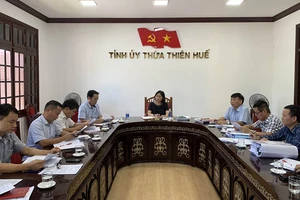 Ủy ban Kiểm tra Tỉnh ủy nhiệm kỳ 2020 - 2025 tổ chức kỳ họp lần thứ 34 do bà Phạm Thị Minh Huệ, Ủy viên Ban Thường vụ Tỉnh ủy, Chủ nhiệm Ủy ban Kiểm tra Tỉnh ủy chủ trì