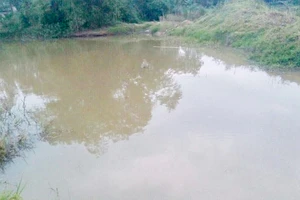 Khu vực hồ nước xảy ra vụ tai nạn đuối nước 