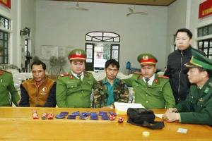 Hai đối tượng quốc tịch Lào bị bắt giữ cùng tang vật