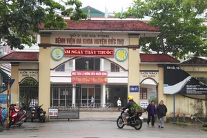 Bệnh viện Đa khoa huyện Đức Thọ, nơi ông Nguyễn T. L. công tác