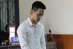 Bị cáo Nguyễn Thành Nam tại phiên tòa