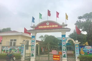 Khu cách ly Trường Mầm non xã Cẩm Bình, huyện Cẩm Xuyên