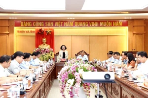 Đoàn công tác Ban Tổ chức Trung ương làm việc với Ban Chấp hành Đảng bộ tỉnh Hà Tĩnh 