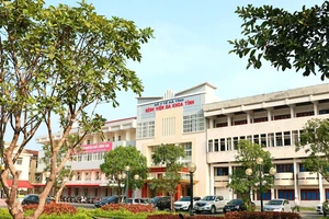 Một góc Bệnh viện Đa khoa tỉnh Hà Tĩnh 
