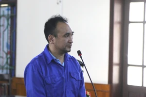 Bị cáo Vũ Anh Tuấn tại phiên tòa 