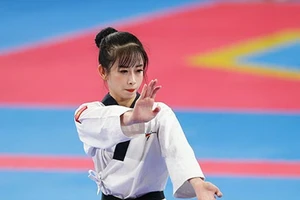 Nữ tuyển thủ Châu Tuyết Vân đã lên đường đi Hàn Quốc dự giải thế giới. Ảnh: CTV