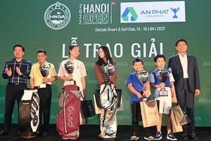 Tay golf Đoàn Xuân Khuê Minh của đội tuyển quốc gia đã dự giải Hà Nội và vô địch U21. Ảnh: HNGA