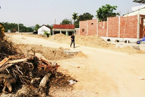 Khu vực mà gia đình ông Nguyễn Ngọc Phước đã được giải phóng mặt bằng nhưng đến nay không được bố trí tái định cư. Ảnh Nguyên Khôi