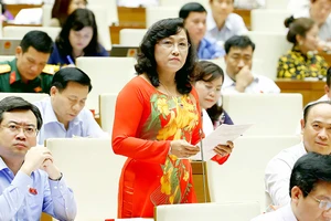 ĐB Nguyễn Thị Kim Bé phát biểu ý kiến