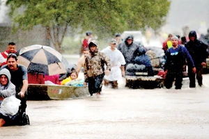 Bão Harvey gây ngập lụt ở Texas