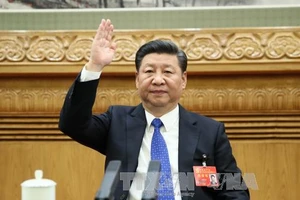 Tổng Bí thư, Chủ tịch Trung Quốc Tập Cận Bình tại đại hội. THX/TTXVN