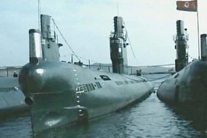Căn cứ tàu ngầm Triều Tiên. Ảnh: gnw.cn