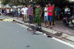 Hiện trường vụ tai nạn khiến người đàn ông đi tập thể dục bằng xe đạp tử vong tại chỗ