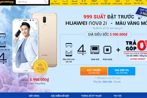 Số lượng đặt hàng Huawei nova 2i trên website Thế Giới Di Động (tính tới 9 giờ ngày 26-10)
