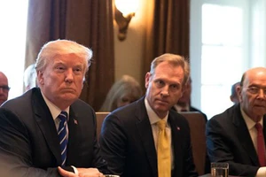 Ông Trump trong cuộc họp ở Nhà Trắng hôm 20-11. Ảnh: NYTIMES 