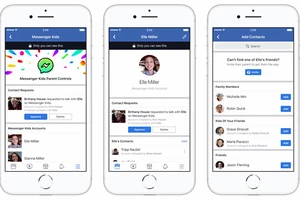  Facebook giới thiệu ứng dụng Messenger dành riêng cho trẻ em