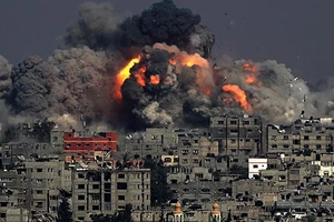 Vụ không kích nhằm đáp trả vụ tấn công bằng rocket vào các thị trấn của Israel trước đó cùng ngày. Ảnh: Nydailynews