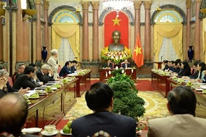 ội nghị tổng kết công tác phối hợp giữa Chủ tịch nước và Đoàn Chủ tịch Ủy ban Trung ương MTTQ Việt Nam. Ảnh: VOV