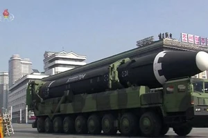 Tên lửa đạn đạo xuyên lục địa (ICBM) Hwasong-15. Nguồn: TTXVN