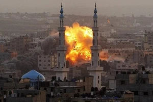Israel không kích lực lượng Hamas ở Dải Gaza 