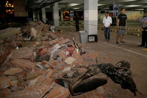 Trận động đất ngày 5-8 trên đảo du lịch Lombok khiến ít nhất 82 người thiệt mạng. Ảnh: AP