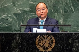 Thủ tướng Nguyễn Xuân Phúc phát biểu tại phiên họp của Liên Hợp Quốc