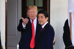 Thủ tướng Nhật Bản Shinzo Abe và Tổng thống Trump. Nguồn: AP