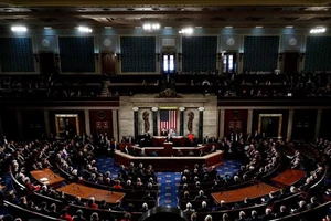 Toàn cảnh một phiên họp của Hạ viện Mỹ. Nguồn: TTXVN