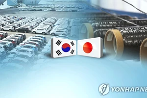 Căng thẳng thương mại Nhật Bản - Hàn Quốc. Ảnh: YONHAP