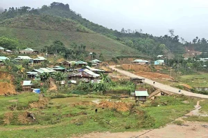 Nhiều khu vực bị sạt lở của huyện Nam Trà My được chính quyền địa phương tập trung giải quyết để đảm bảo người dân yên tâm đón tết