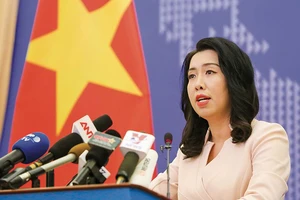 Bà Lê Thị Thu Hằng, Người phát ngôn Bộ Ngoại giao. Nguồn: BAOQUOCTE.VN