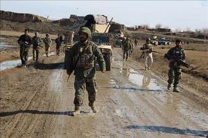 Lực lượng an ninh Afghanistan làm nhiệm vụ tại Kunduz ngày 4-2-2020. Ảnh: THX/TTXVN