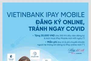 Tặng ngay 30.000 đồng và miễn phí giao dịch VietinBank iPay Mobile ​