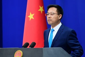 Người phát ngôn Bộ Ngoại giao Trung Quốc, ông Triệu Lập Kiên. Ảnh: Bộ Ngoại giao Trung Quốc