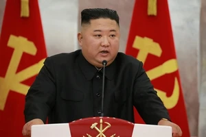 Lãnh đạo Triều Tiên Kim Jong-un phát biểu tại sự kiện kỷ niệm 67 năm kết thúc Chiến tranh Triều Tiên. Ảnh: KCNA