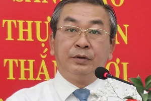 Đồng chí Võ Ngọc Quốc Thuận, Bí thư Đảng ủy khối nhiệm kỳ 2015-2020