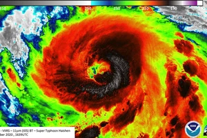 Haishen là cơn bão mạnh thứ 2 đổ bộ vào Nhật Bản trong một tuần. Ảnh: Severe Weather
